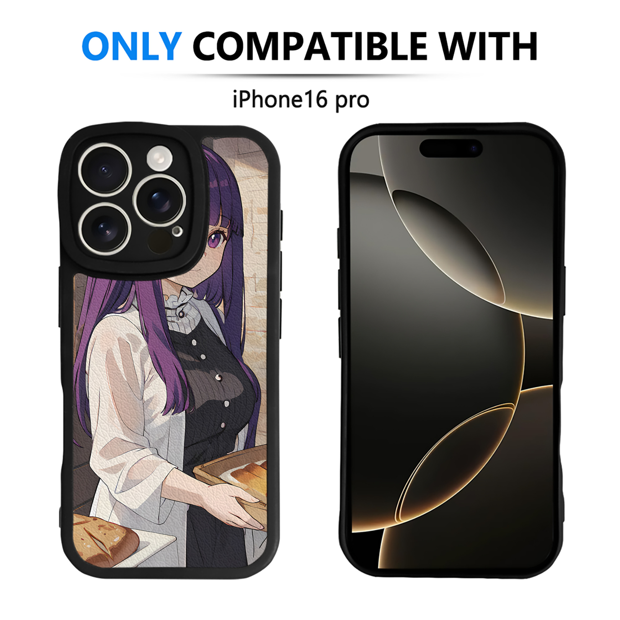（画像用） 葬送のフリーレン Frieren 【iPhone 16シリーズ対応】シリコンスマホケース（レザー調） 材質：シリコン